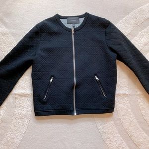 J. Crew black zipper sweater / sweatshirt / cardigan